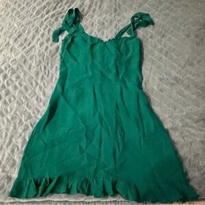 Reformation green tank mini dress